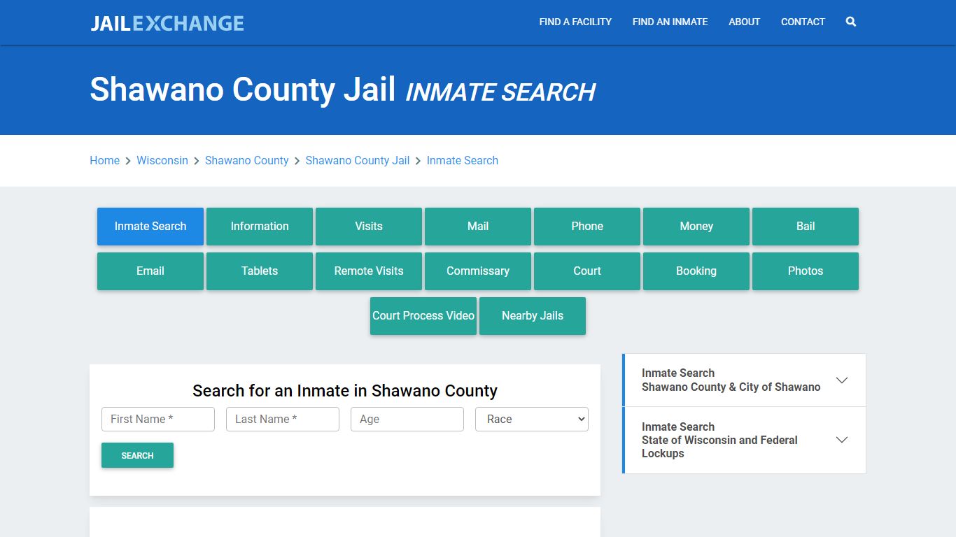 Shawano County Jail, WI Inmate Search: Roster & Mugshots