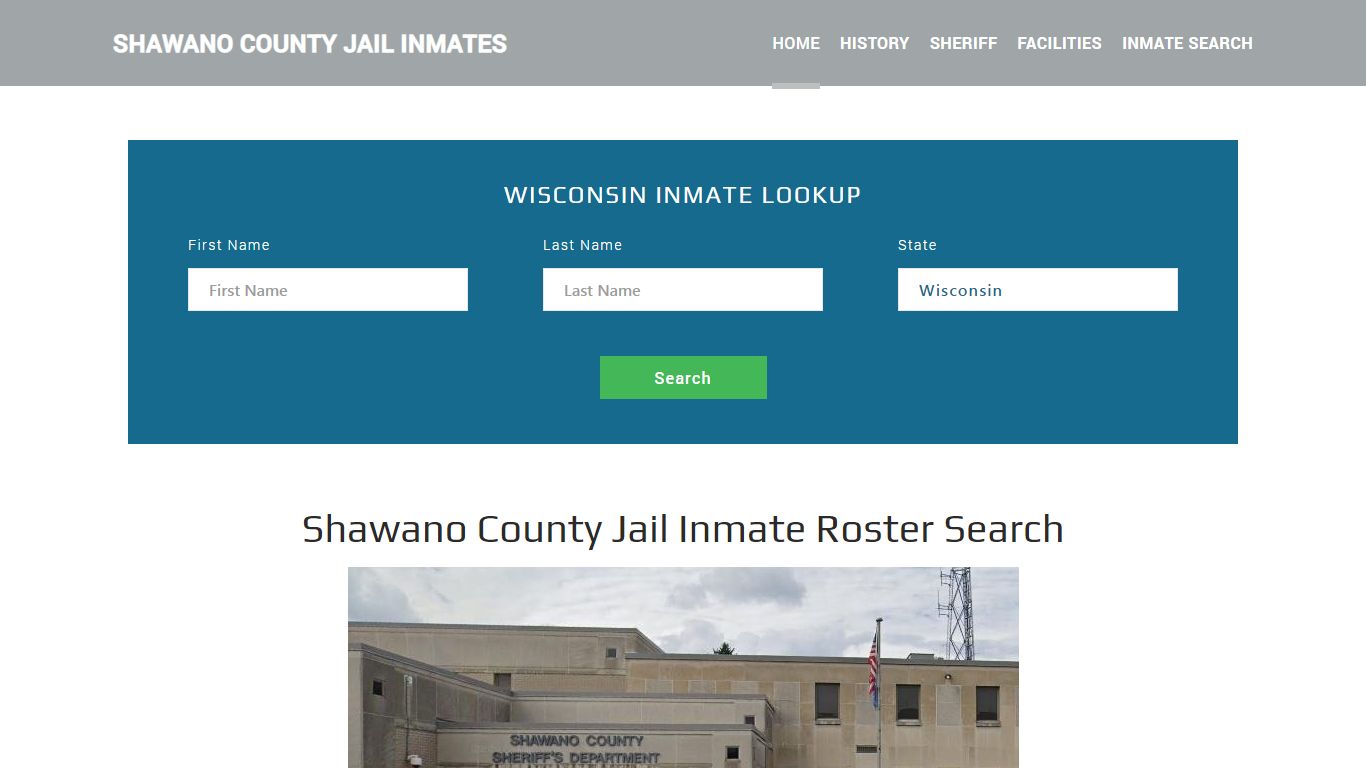 Shawano County Jail Inmate Roster Lookup, Shawano, WI